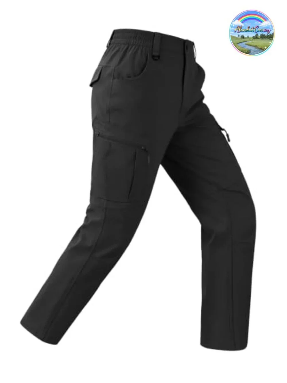 Waterproof Mens Hiking Cargo Pants 90% Nylon 10% Spandex Lightweight Quick Dry